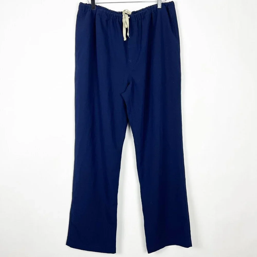 Figs Technical Collection Pisco Basic Scrub Pants Men's Size XL Navy Pull On